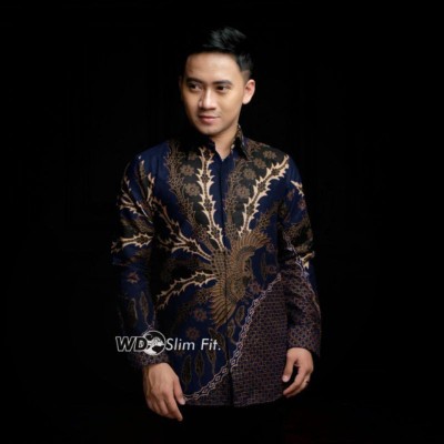 Baju Batik Pria Slimfit Big Size M L Xl Xxl Atasan Kemeja Batik Lengan Panjang Original Atasan Pria