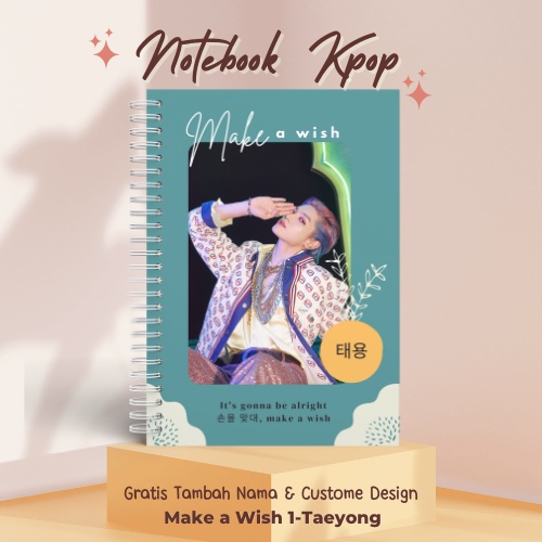 

[TERLARIS] Notebook A5 Custome Buku Tulis Buku Catatan KPOP Buku Agenda NCT U MAKE A WISH VER 1 CUSTOME