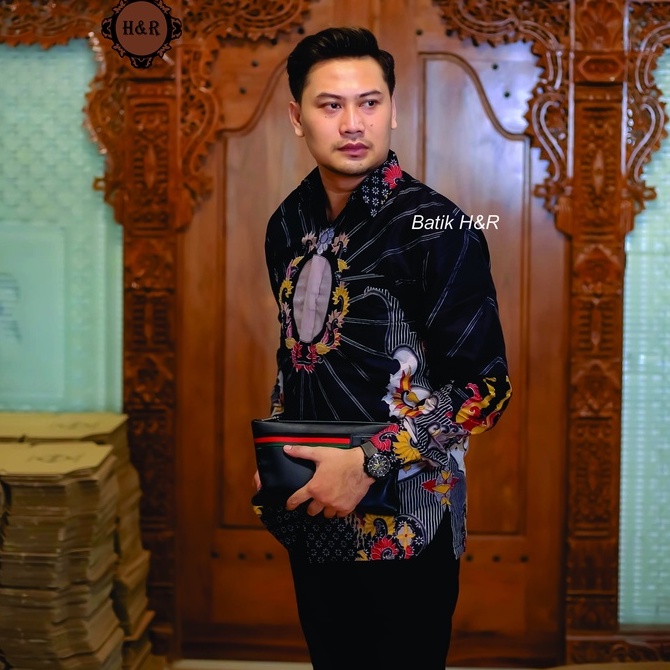 Baju Batik Pria Lengan Panjang Kemeja Batik Pria Batik Premium Kemeja Cowok Batik modern Baju Pria