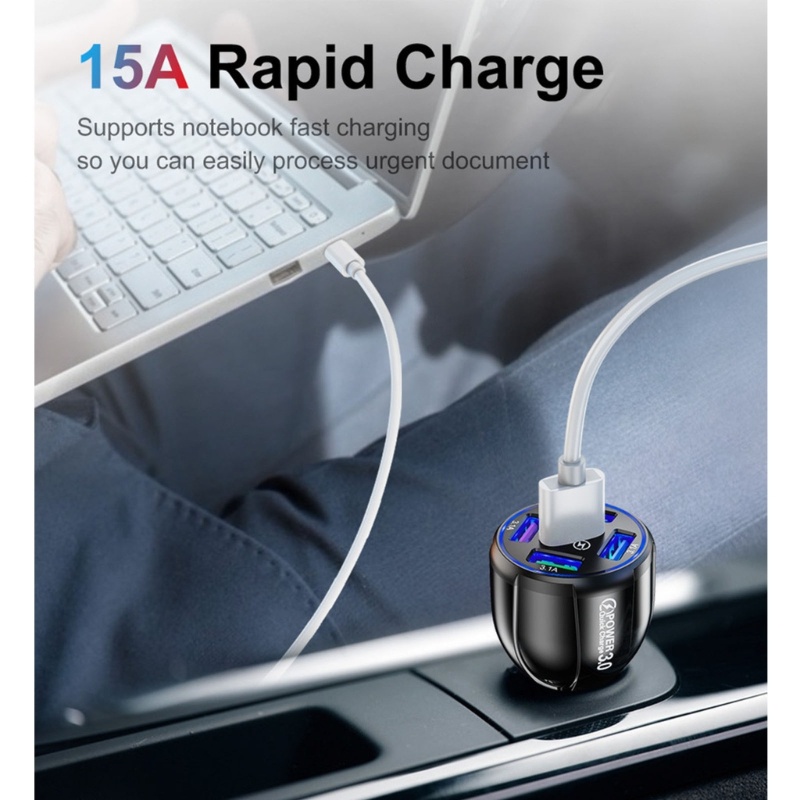 Zzz Adapter Power Charger 5 Port USB Fast Charging Untuk Note 20 / 10 S21 / 20 / 10 QC3.0