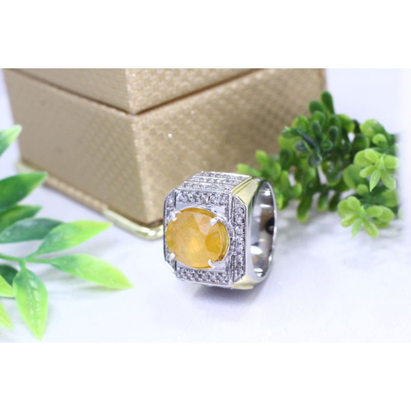 BATU PERMATA / CINCIN PRIA / NATURAL YELLOW SHAPPIRE (YAKUT)