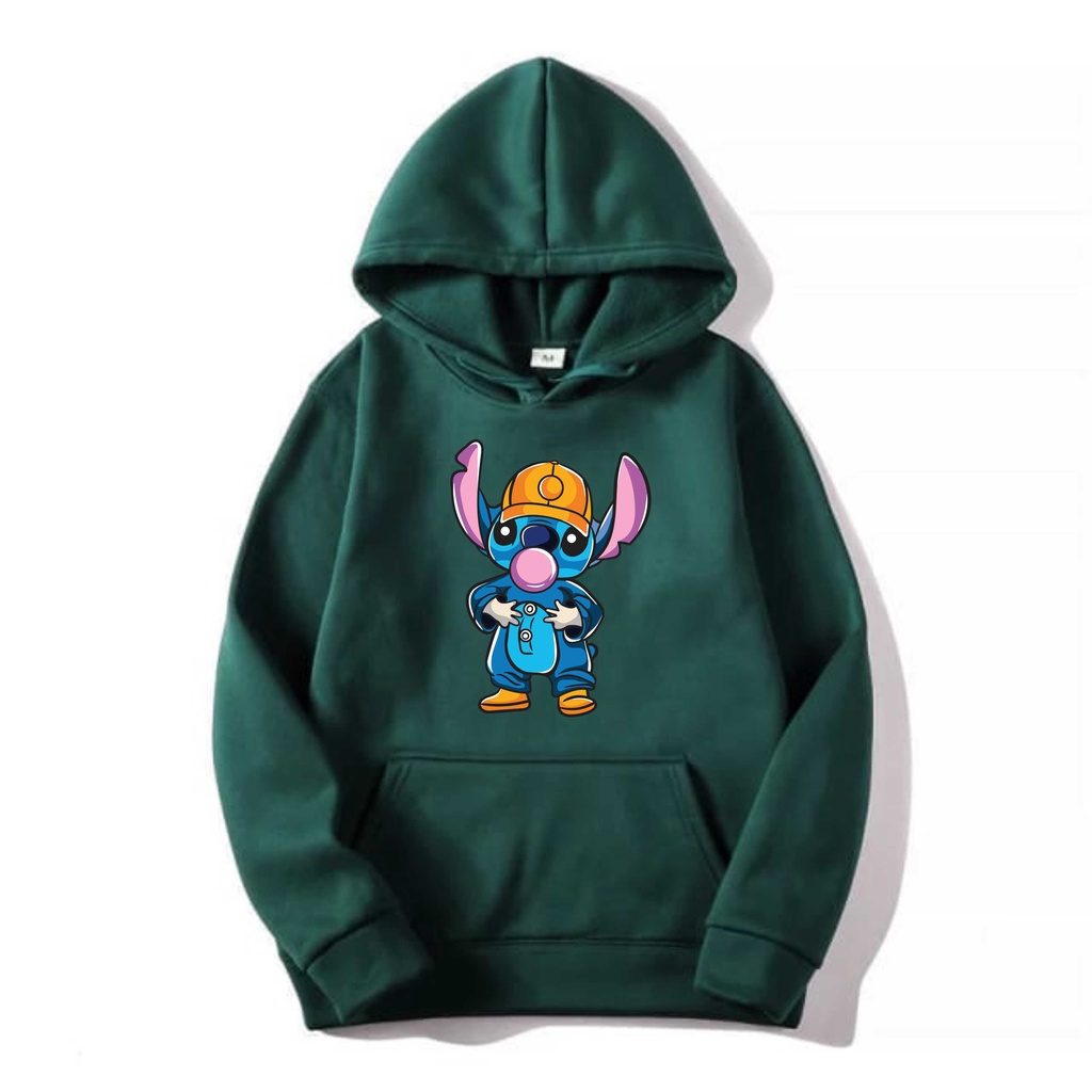 STICH Jumper Hoodie II STICH Sweater Hoodie II Sweter Oblong Topi Sz M - XL ( Pria &amp; Wanita / Anak &amp; Dewasa )