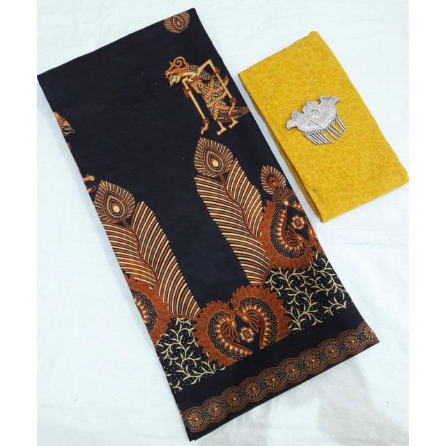 Kain Batik Jarik Sogan Wayang/ Jarik Batik Murah Pekalongan