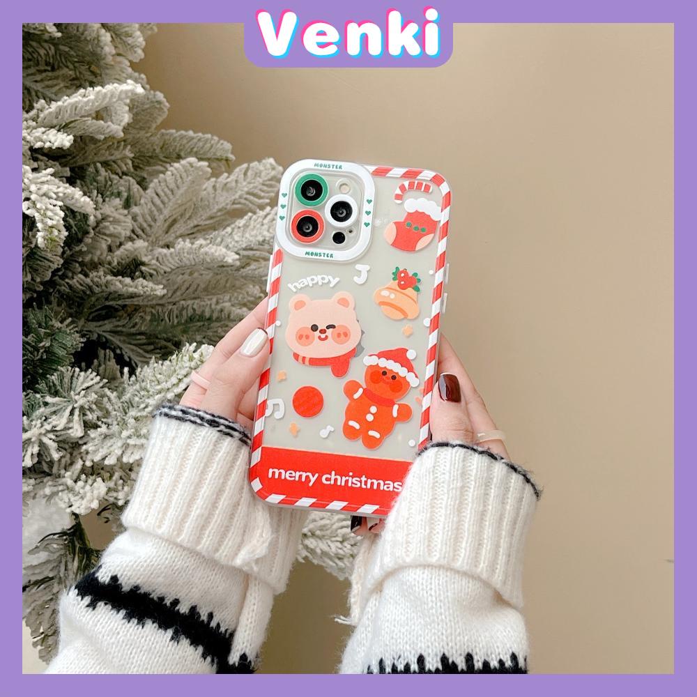 Casing Silikon Iphone 13 Pro Max 12 Pro Max 11 Pro Max 7 Plus Xr Xs Max Motif Snowflake Rusa Beruang Natal