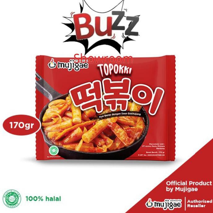 

Mujigae topokki (tteokbokki) 170gr Makanan Instant Korea