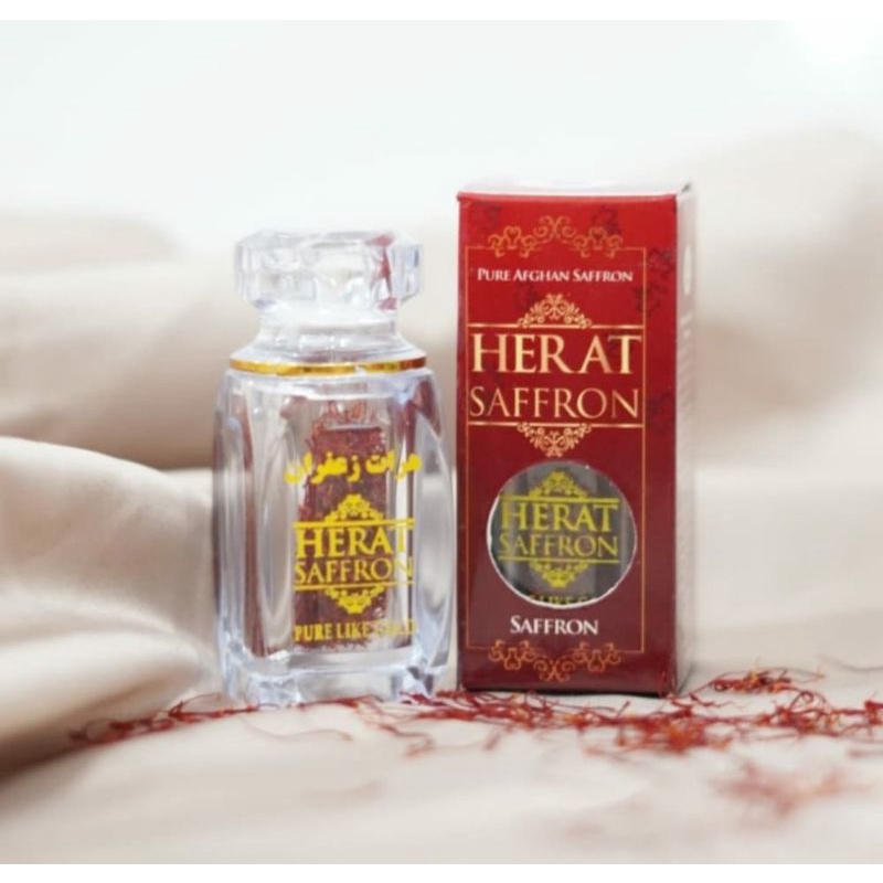 Herat Safron Negin Grade A Saffron Kualitas Premium High Quality 0,5 gr Asli Original.