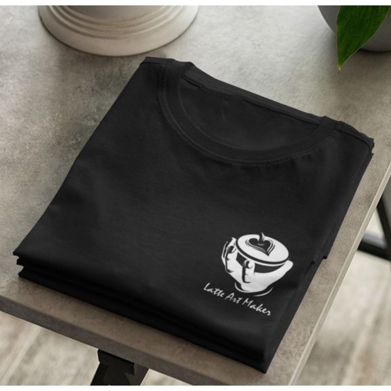 kaos distro latte art maker / koas coffee logo simple / kaos pria dewasa