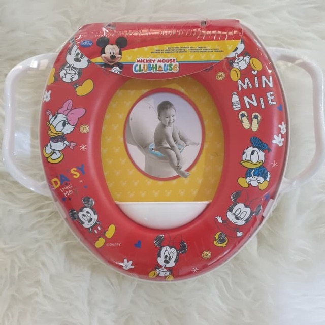 Dudukan toilet anak dengan pegangan potty trainer with handle karakter ok  god