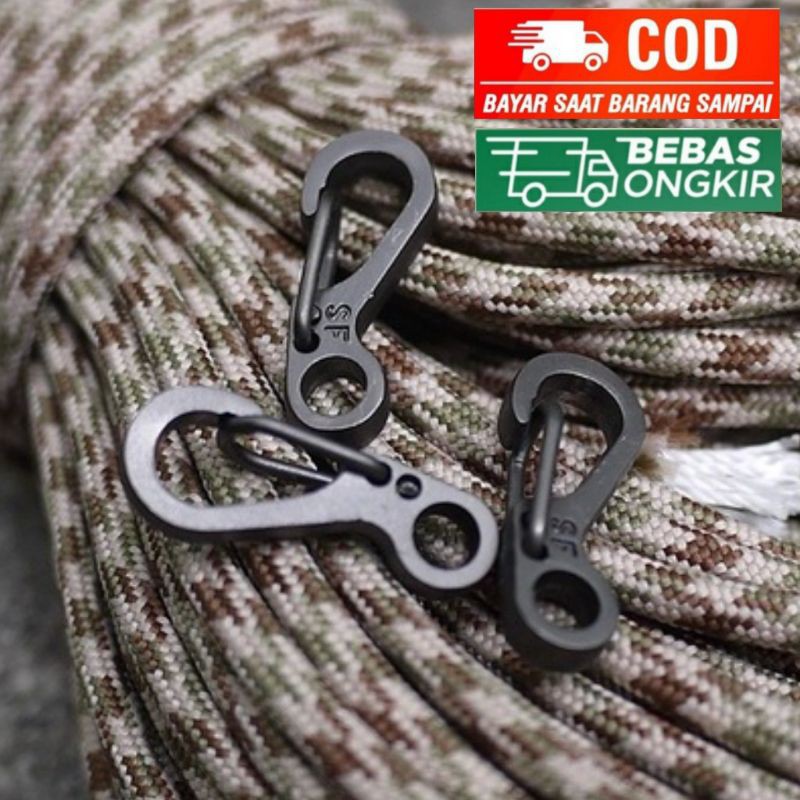 pengait masker | Mini Spring Keychain Hanging Buckle Quickly Key Ring Carabiner / Alat Bantu Tali