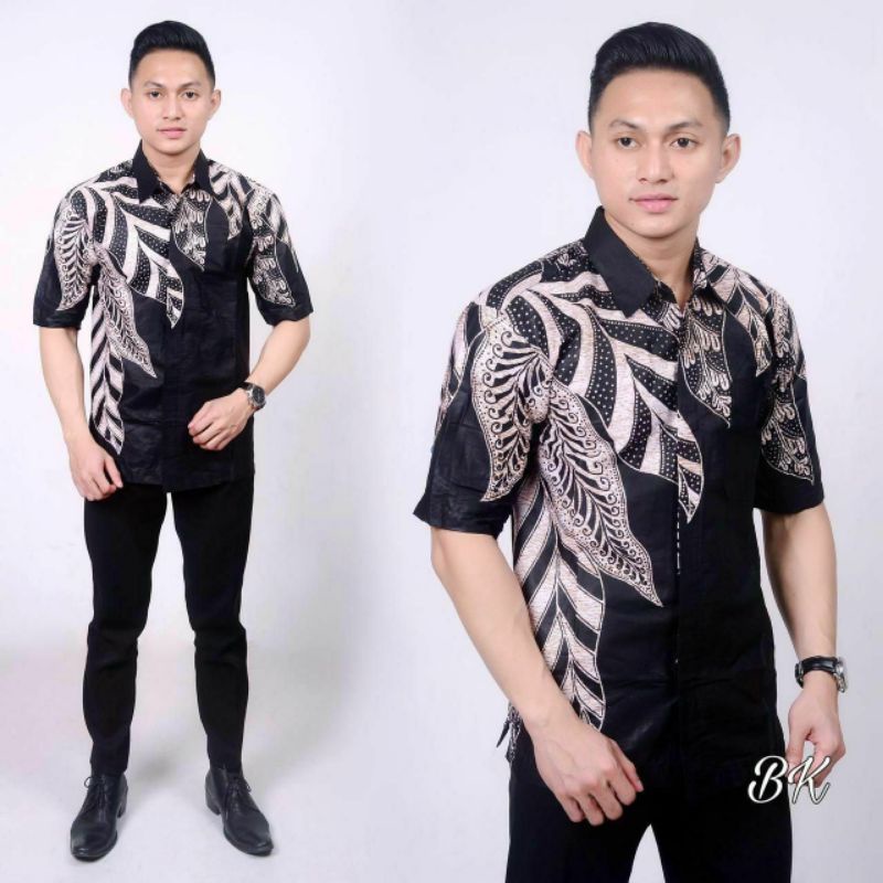 NEW ARRIVAL DISTRO BATIK PRIA BORDIR SOGAN HRB026 BATIKAF NOTOARTO