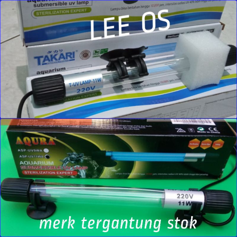 Lampu UV Aquarium Lampu UV Celup submersible 11 watt