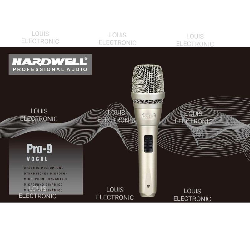 Mic Microphone Kabel HARDWELL PRO9 PRO-9 PRO 9 Vocal ORIGINAL