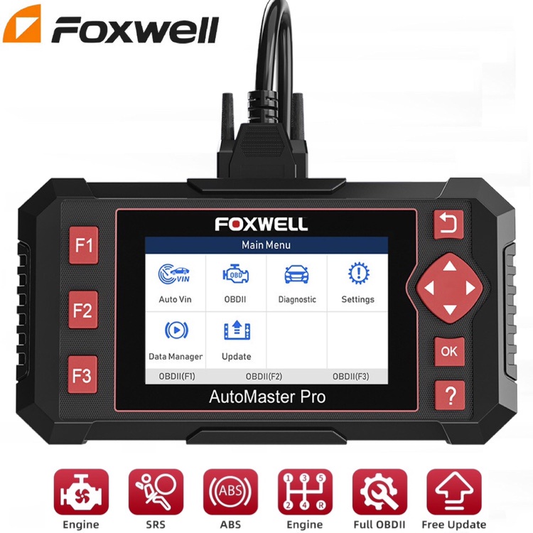 FOXWELL NT604 Elite Obd2 Scanner Odb2 Alat Diagnostik Mobil OBDII Mobil Scanner Obd Mobil Diagnostik Scanner Untuk Mesin/ABS/Airbag/Sistem Transmisi Diagnostik