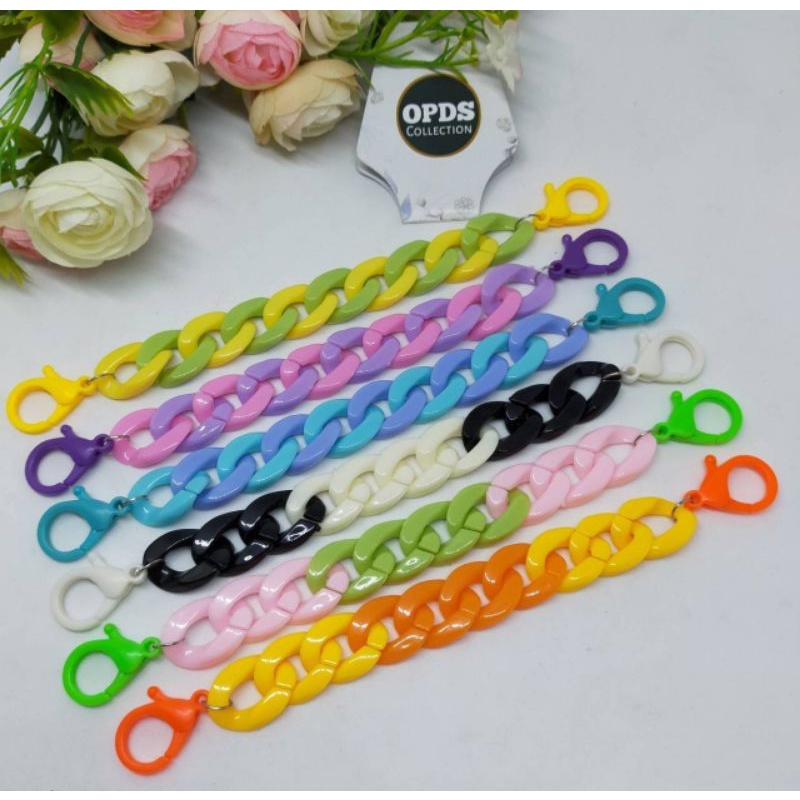 Konektor masker Rantai akrilik