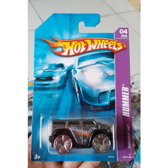 Hotwheels HUMMER H2 HW HUMMER blue card,card lawas