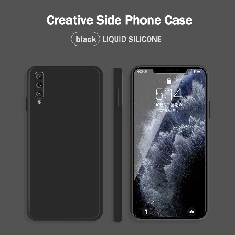 Case Samsung Galaxy A10 A20 A30 A51 A50S A30S A50 A02 A03 Core Liquid Silicone Slim Soft Case A70