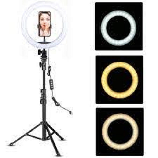 HC PAKET RING LIGHT LED 26 CM LAMPU MAKE UP VLOG LAMPU RINGLIGHT TRIPOD MULTI TIKTOK LIVE / PAKET RINGLIGHT 26CM / PAKET RING LIGHT 26 CM