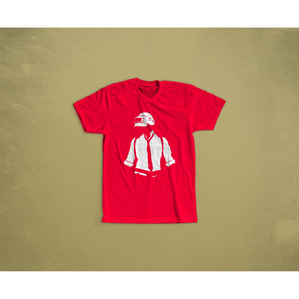 KAOS BAJU TSHIRT DISTRO COMBED 30S PUBG CHICKEN DINNER KODE M1
