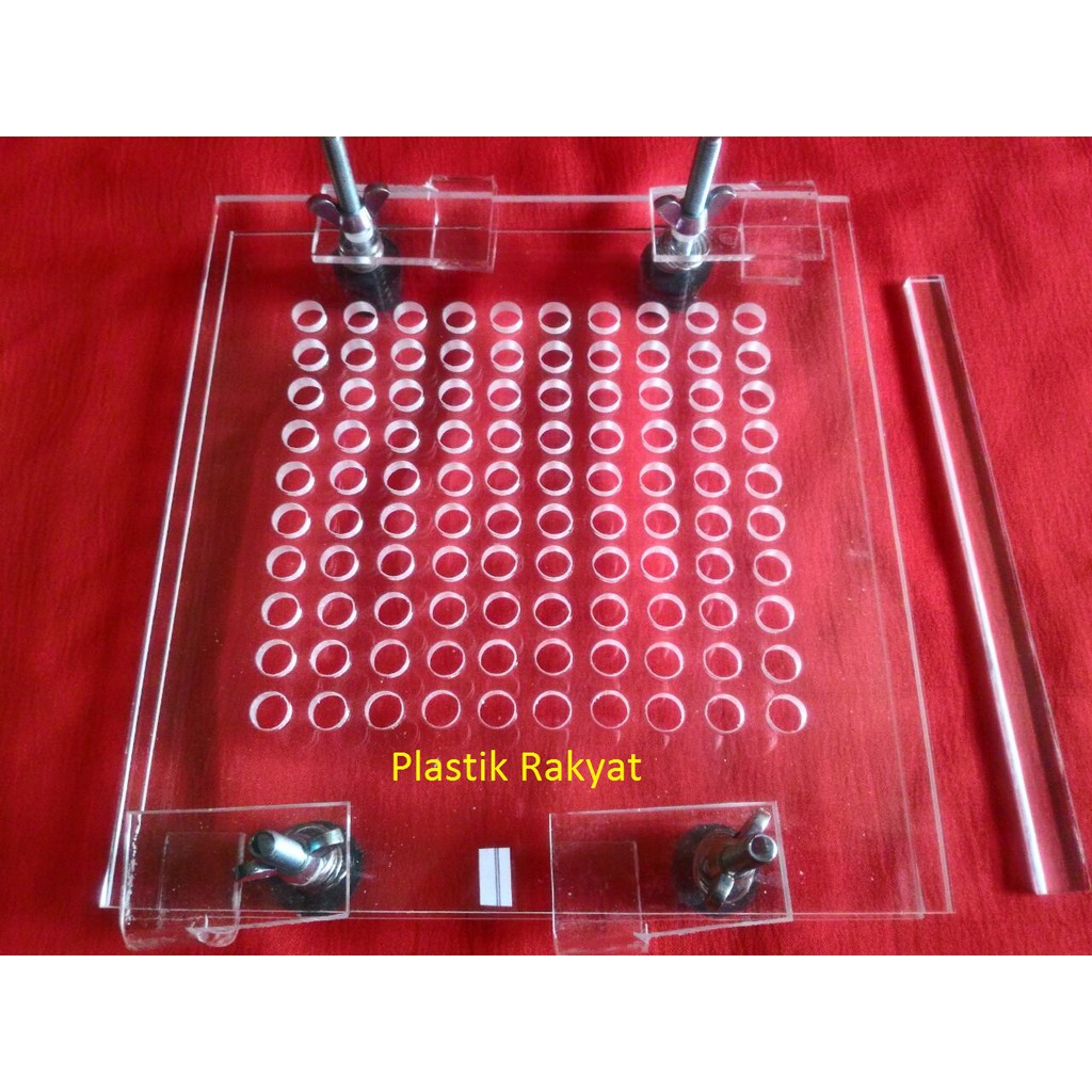 Tatakan Kapsul 100 slot Ukuran 1 / Tempat Isi Kapsul / Cetakan Kapsul / Alat Isi Kapsul / Rak Kapsul