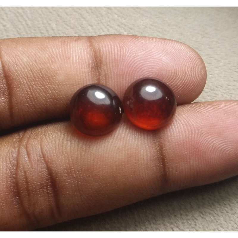 Natural Garnet Batu Garnet hesonite Garnet 2pcs
