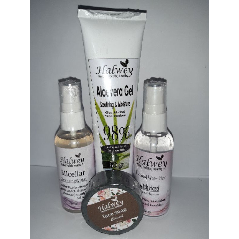 PAKET PENETRALAN HALWEY khusus untuk pengguna pemula dan pergantian dari skincare lama ke halwey