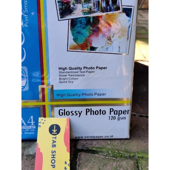 

➺ CORAL GLOSSY PHOTO PAPER A4 120 GSM 100 SHEETS ✪