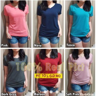 iseven p VNECK BASIC | KAOS OBLONG | KAOS POLOS MATT SPANDEX ALL SIZE FIT TO L