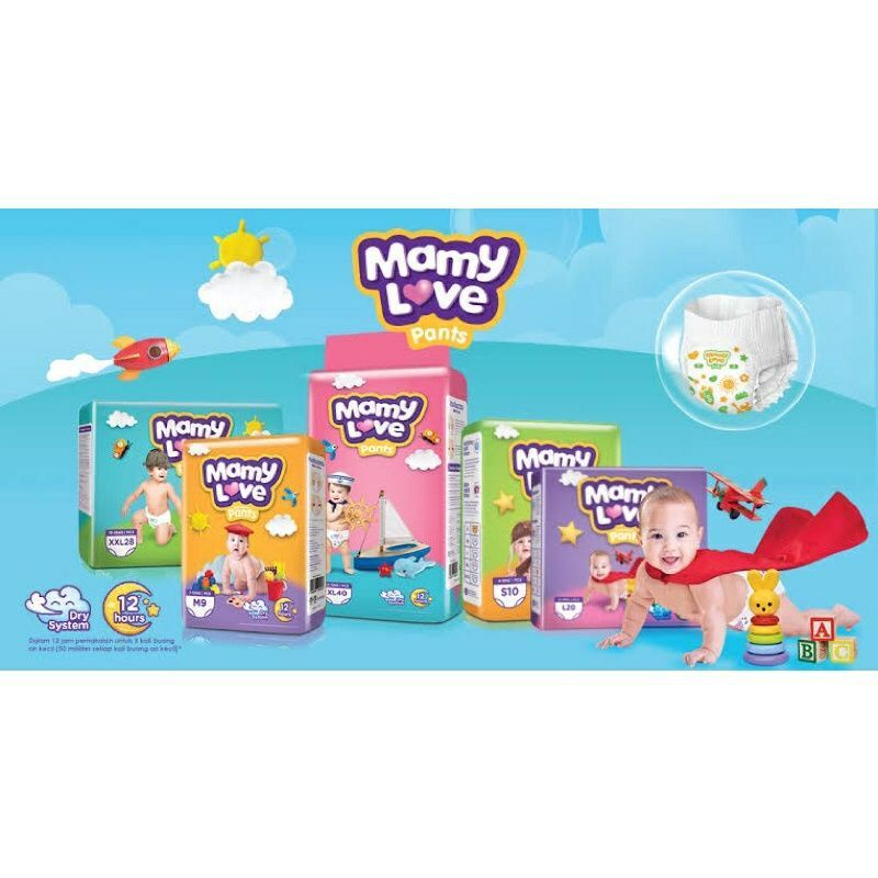 MAMY LOVE PANT M40/L40/XL40/XXL28 | POPOK CELANA BAYI MURAH.