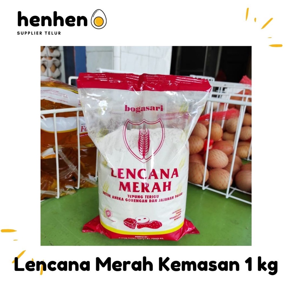 

TEPUNG TERIGU LENCANA MERAH 1KG BOGASARI