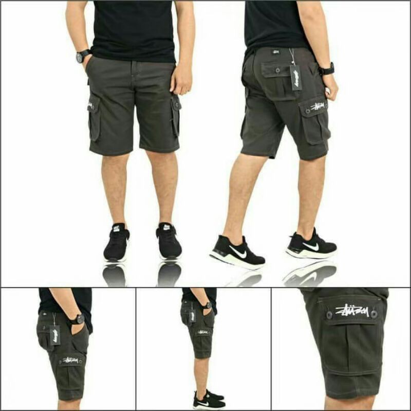 Celana cargo Stussy - Cargo pendek stussy - cargo pendek murah - cod - promo shoppe