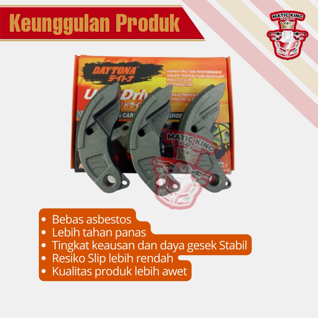 Kampas Ganda Kopling Beat New Deluxe Genio Scoopy New 2021 Daytona HiCARBON KEVLAR  4637