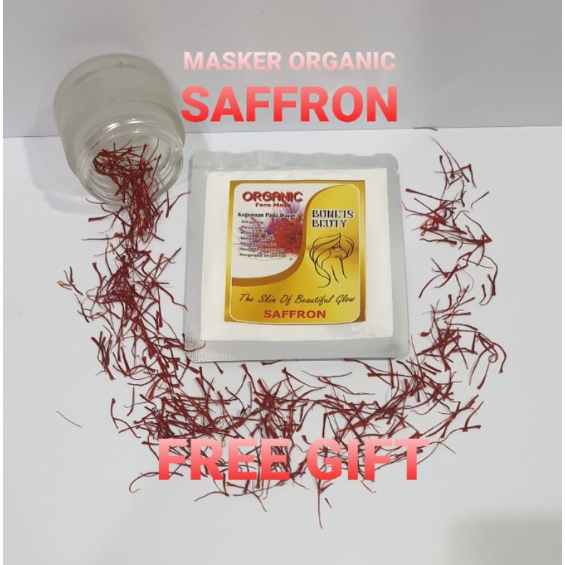 VIRAL GLOWING MASKER WAJAH SAFFRON ORGANIC 5 gr