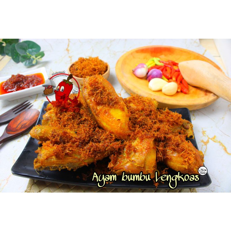 AYAM UNGKEP LENGKOAS 1 EKOR 8 POTONG / AYAM KUNING / AYAM GORENG / PAHA / AYAM LENGKUAS / AYAM