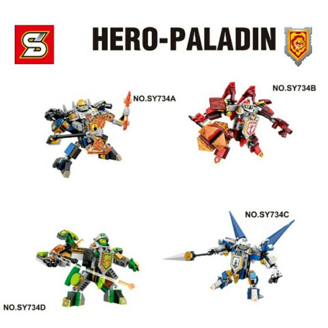 Lego nexo knights hero paladin sy 734
