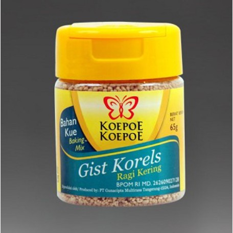 

Koepoe Koepoe Gist Korels 65g