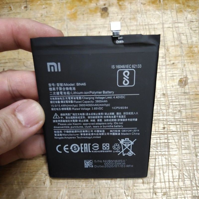 BATERAI XIAOMI REDMI 7 / REDMI NOTE 6 / REDMI NOTE 8 / SERI BATERAI BN46 , XIAOMI REDMI NOTE 5 / BN45 battery batt batre mantap