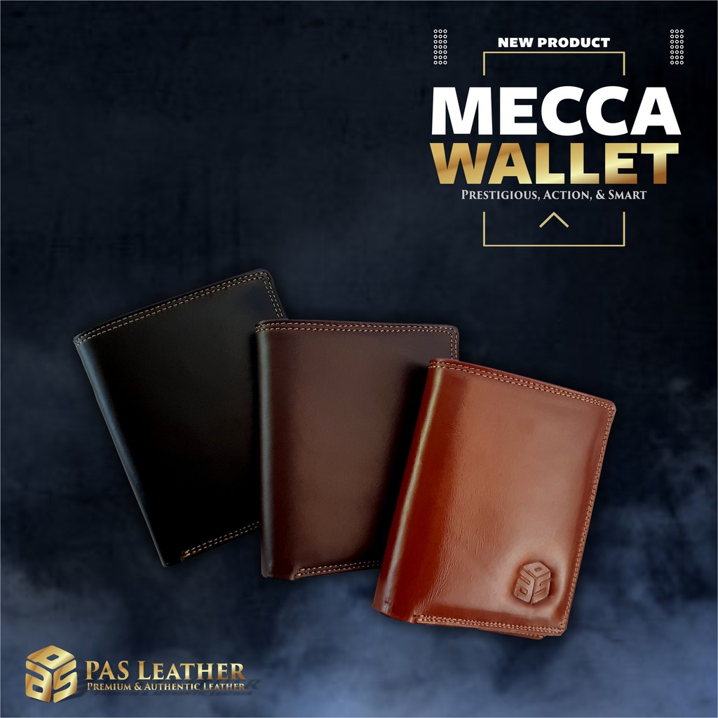 Dompet PAS Leather MECCA Dompet Kulit Asli Dompet Kulit Magetan Dompet Kulit Pria