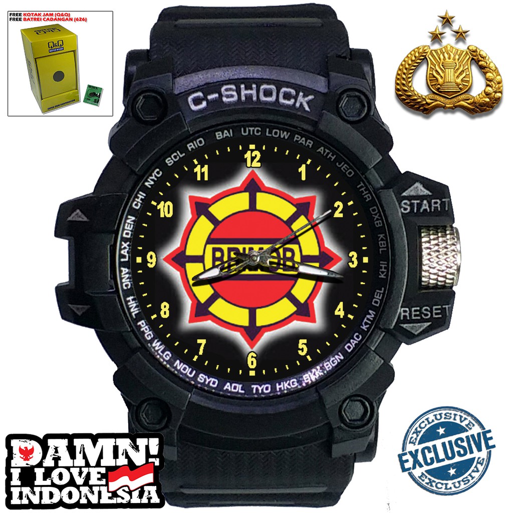 (EXCLUSIVE) JAM TANGAN LOGO BRIMOB