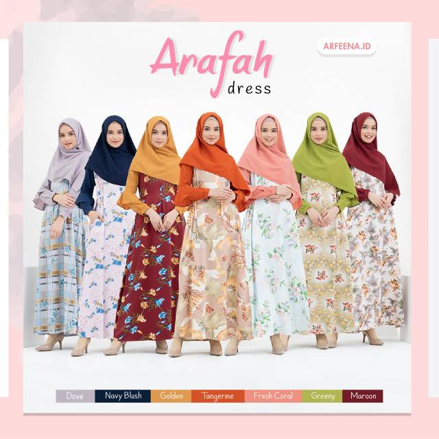 Arafah Dress Gamis Cantik by Arfeena