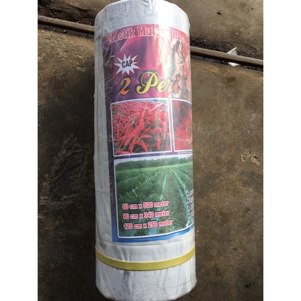 mulsa hitam perak super tebal ukuran 60cm dan 90 cm