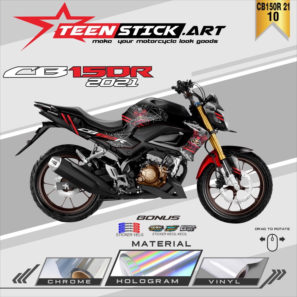 STRIPING CB150R 2021 - STRIPING HOLOGRAM HONDA CB150R 2021 SUPERMOTO
