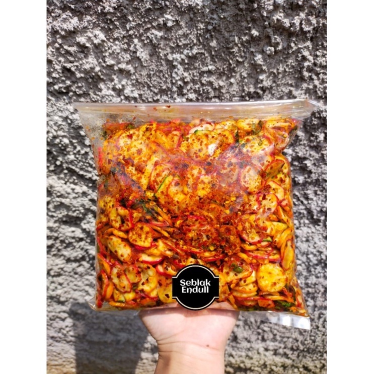 

kerupuk jablay bantet kerupuk bawang pedas daun jeruk 1kg