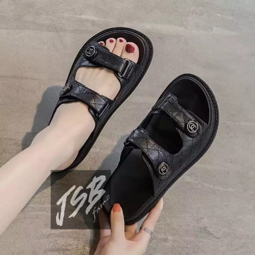 Sandal Flat Jelly SHARON Korea Wanita Balance 1962 - A1 new