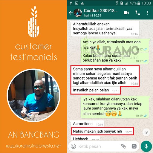

RB22 Kuramo Kunyit Mas Untuk Atasi Maag, Asam Lambung dan Gerd