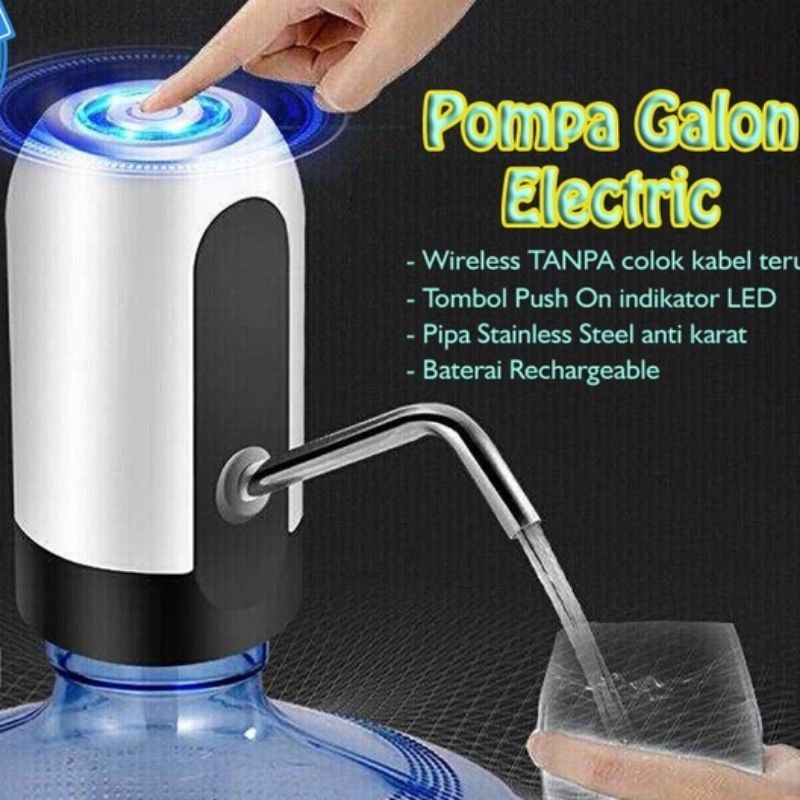 Pompa Pencetan Galon Elektrik/Pompa Dispenser Air/Pompa Galon Portable