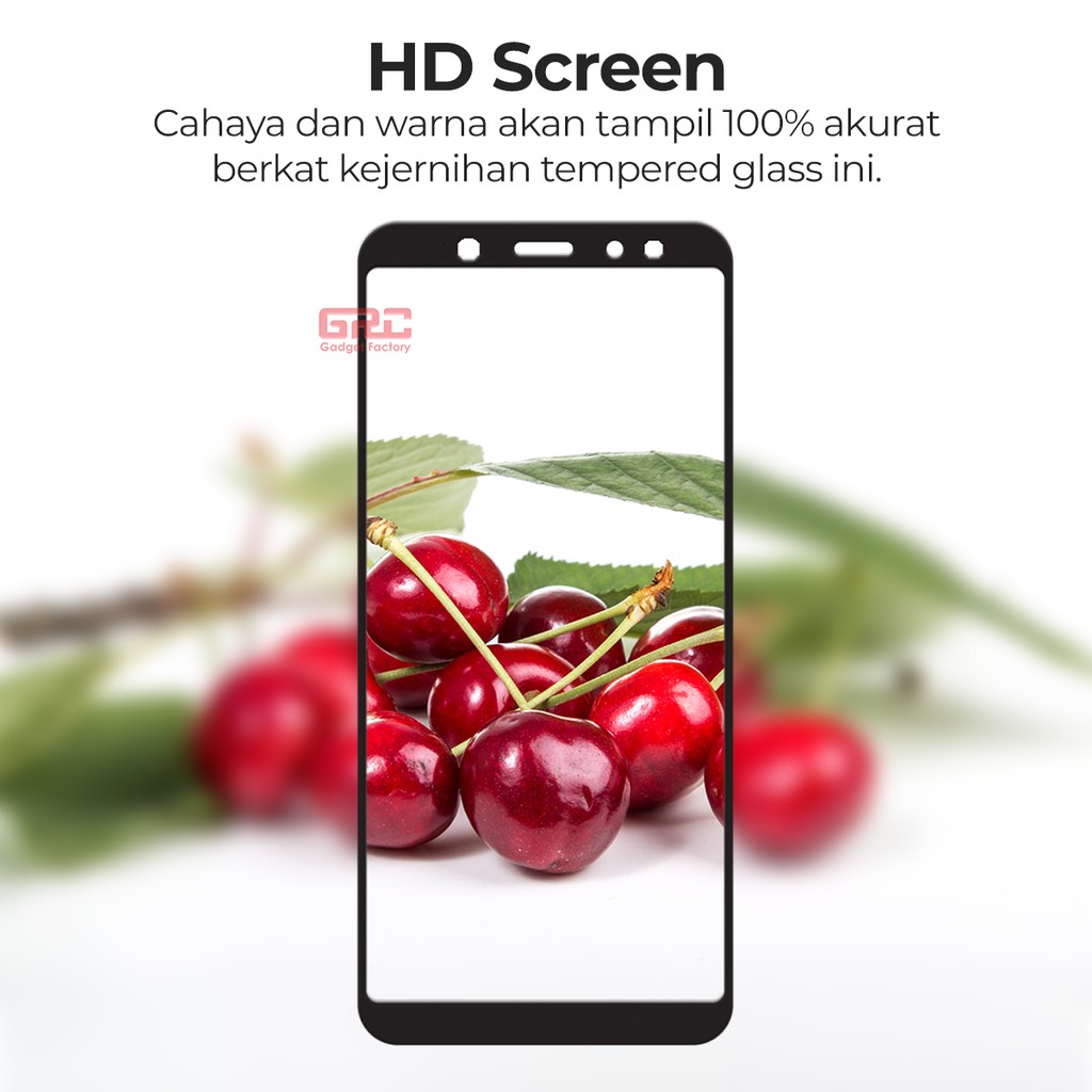 SAMSUNG Galaxy A6 Plus 2018 Tempered Glass HOGO Full Cover Glue
