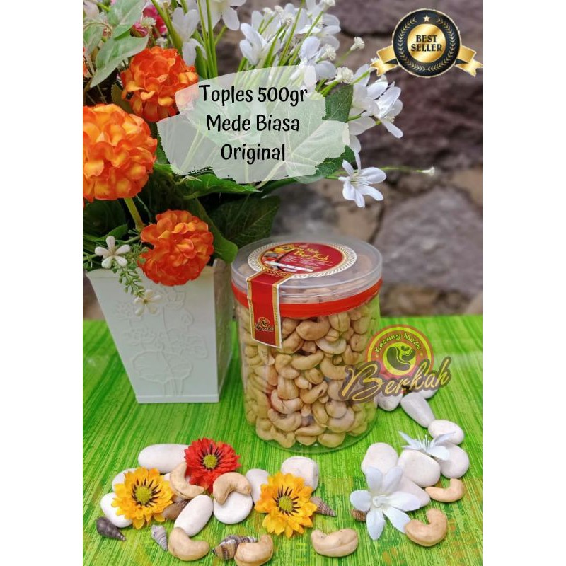 

Kacang Mede Biasa Original 500gr kemasan toples