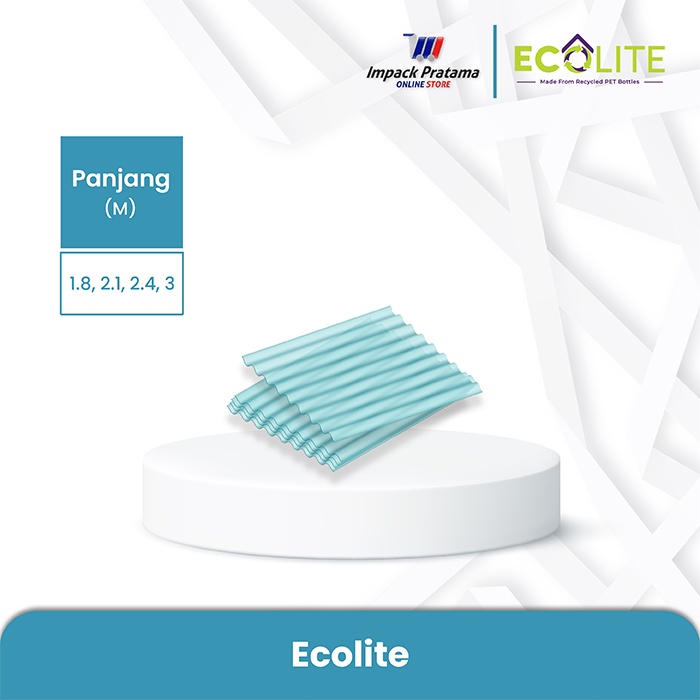 ECOLITE Tebal 0.6mm Atap PET (Polyethylene)