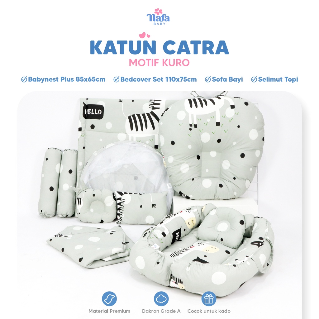 NAFA BABY - Sleepwell Package | Bedcover Bayi Include Selimut Bayi | Baby Nest Set | Sofa bayi Multifungsi