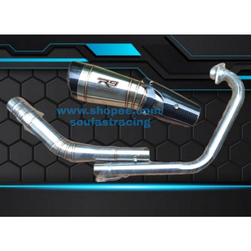 Knalpot R9 Vixion cbr150r cb150r r15 gsx satria fu mx king mx135 byson scorpio supra gtr sonic verza megapro xsr155 tiger aerox nmax vario lexi xmax scoopy beat mio xeon pcx adv-6